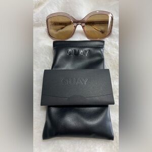 Quay Current Mood Doe Frame Tan Lens Sunglasses